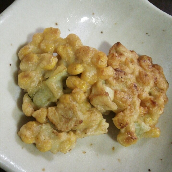 ナス嫌い克服 ナスとコーンのかき揚げ レシピ 作り方 By ピカチャト子 楽天レシピ